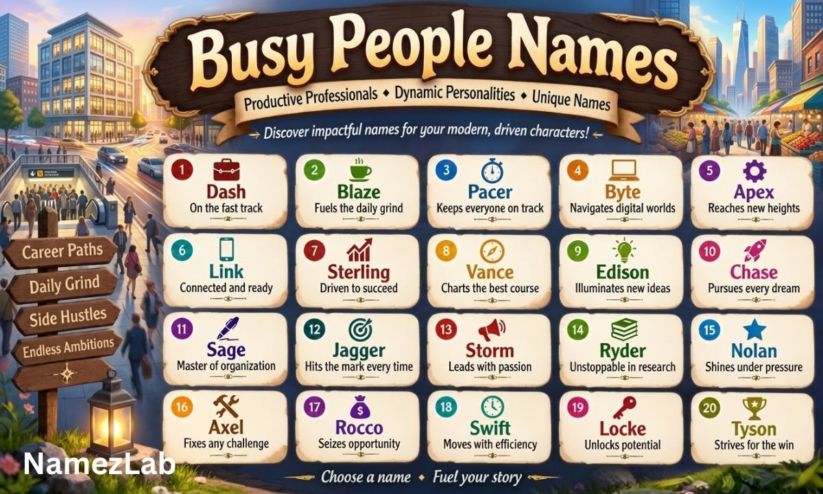 Busy People Names
