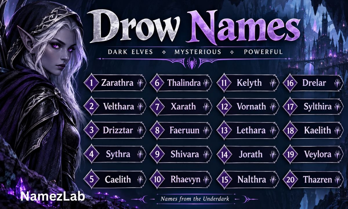 Drow Names