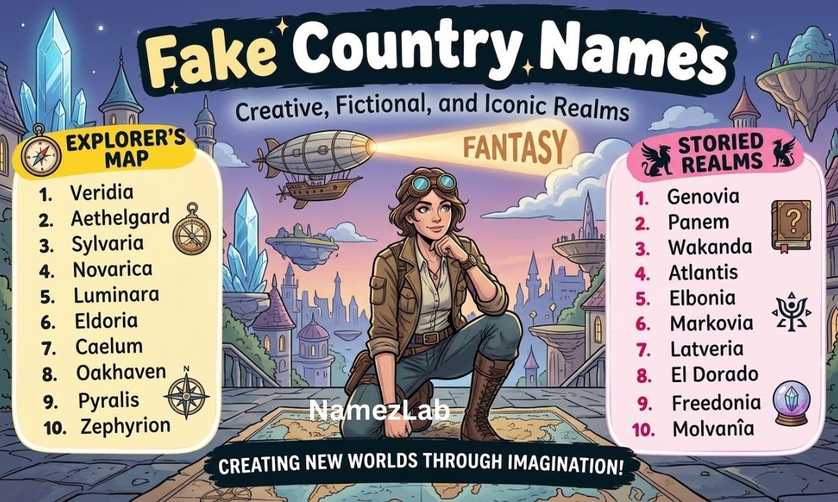 Fake Country Names
