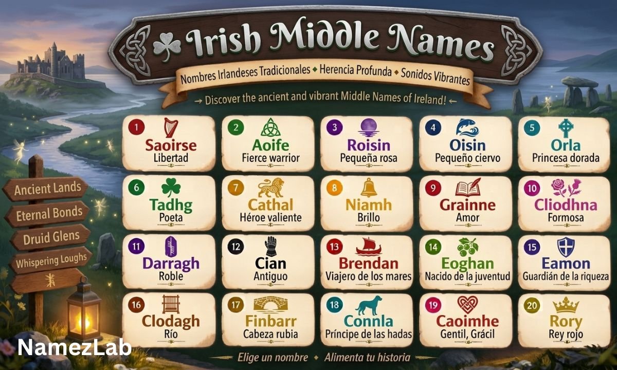 Irish middle names