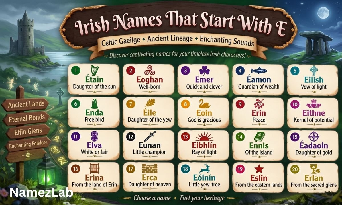 Irish Names That Start With E
