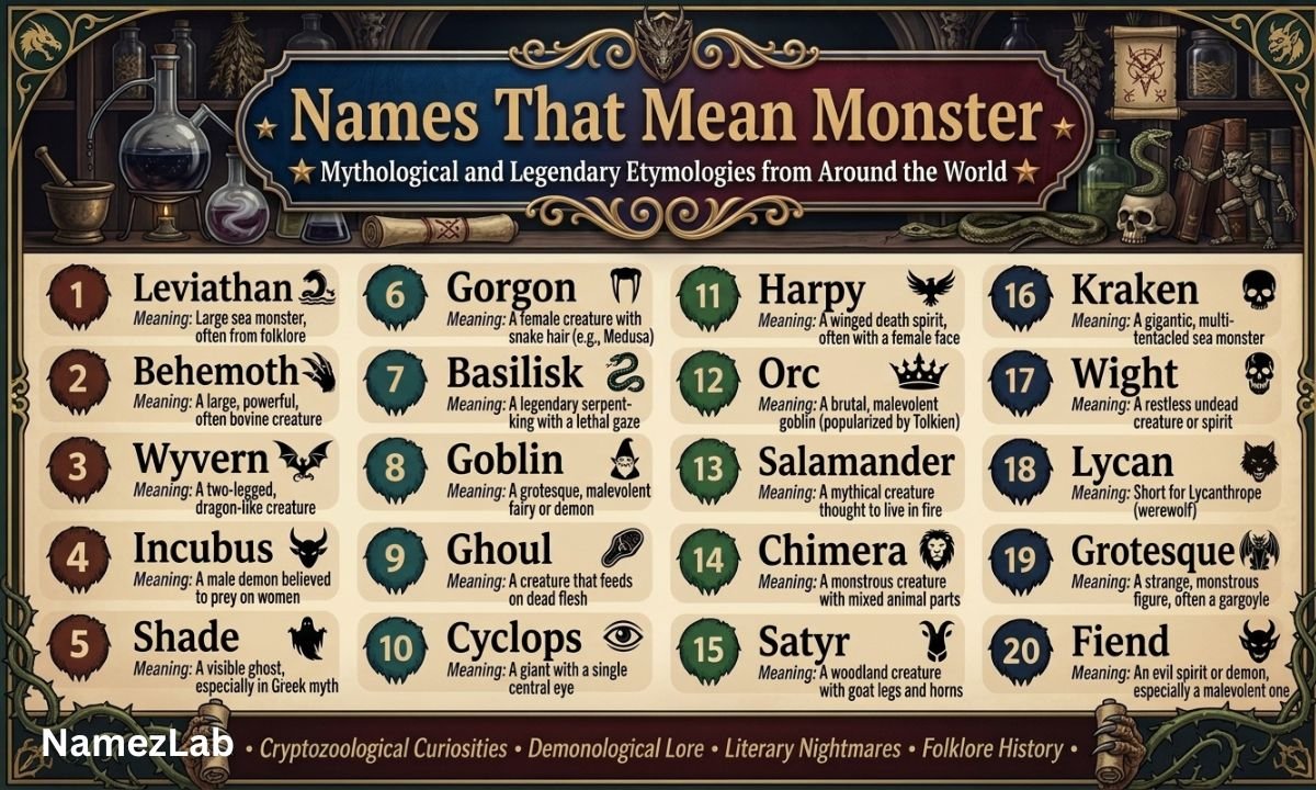 Names That Mean Monster