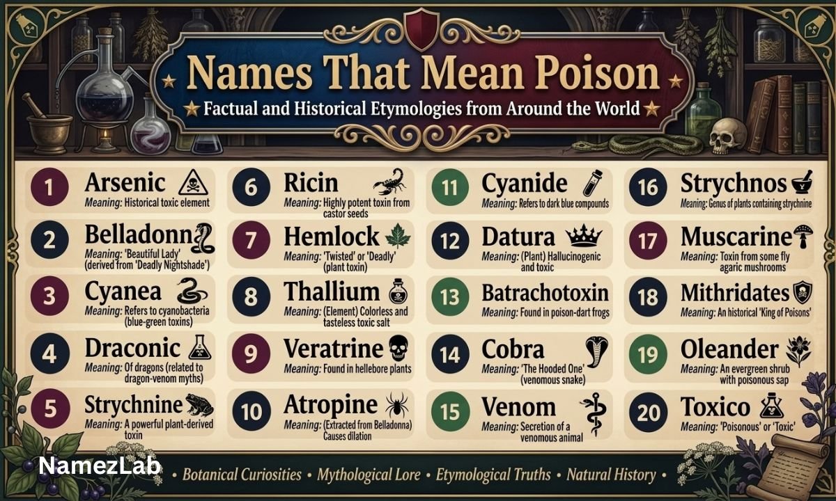 Names That Mean Poison