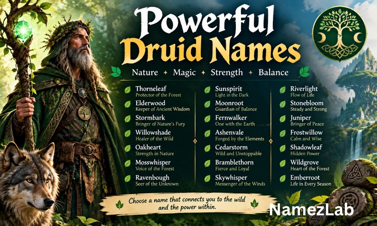 Powerful Druid Names