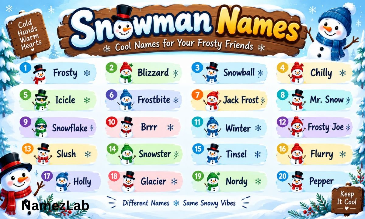Snowman Names