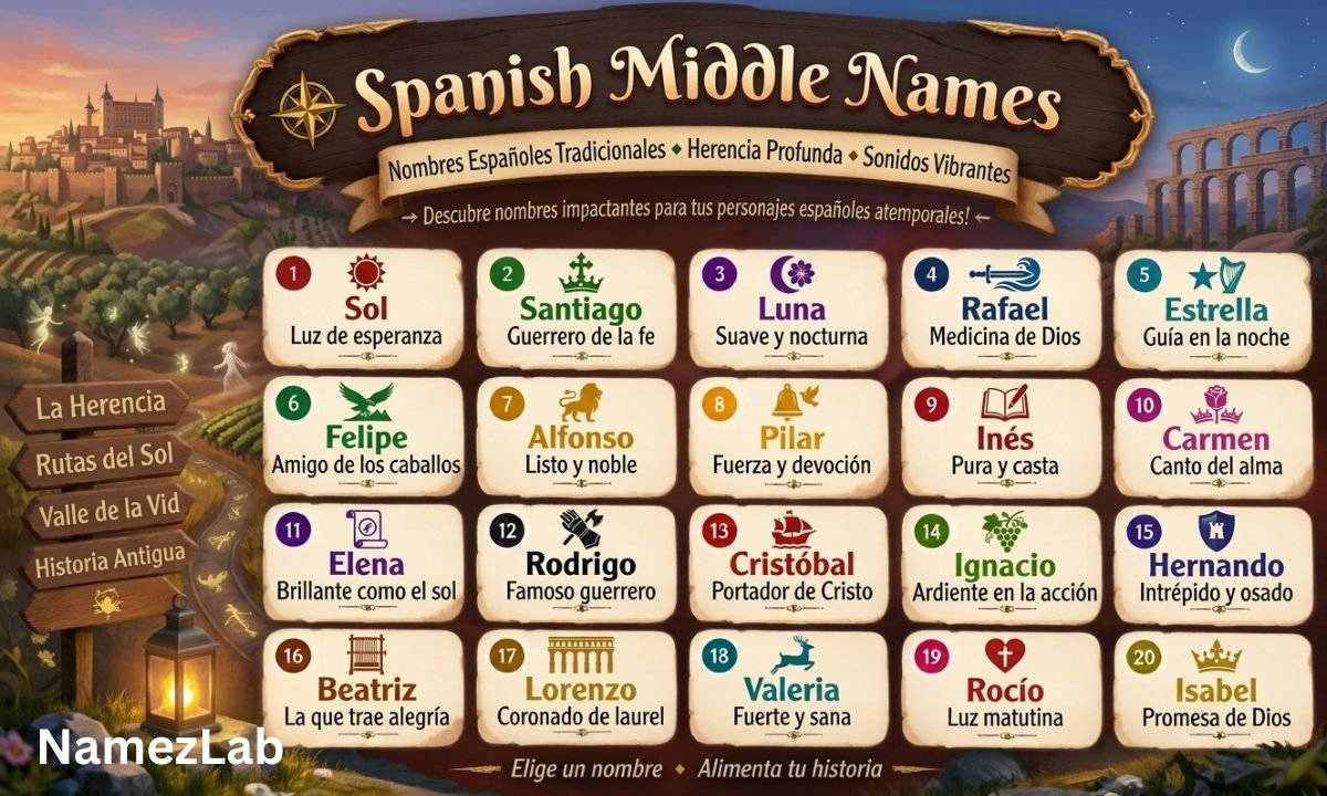 Spanish Middle Names