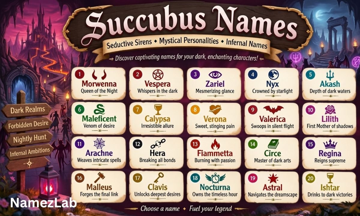 Succubus names
