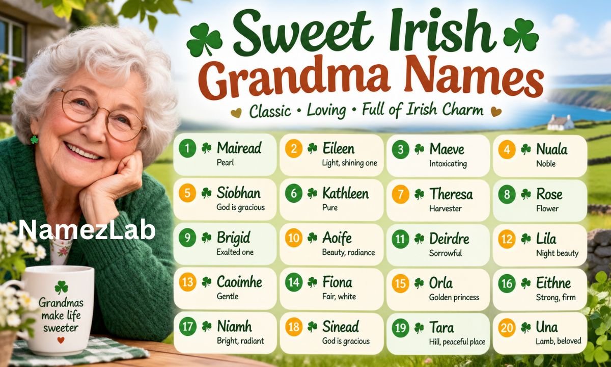 Sweet Irish Grandma Names