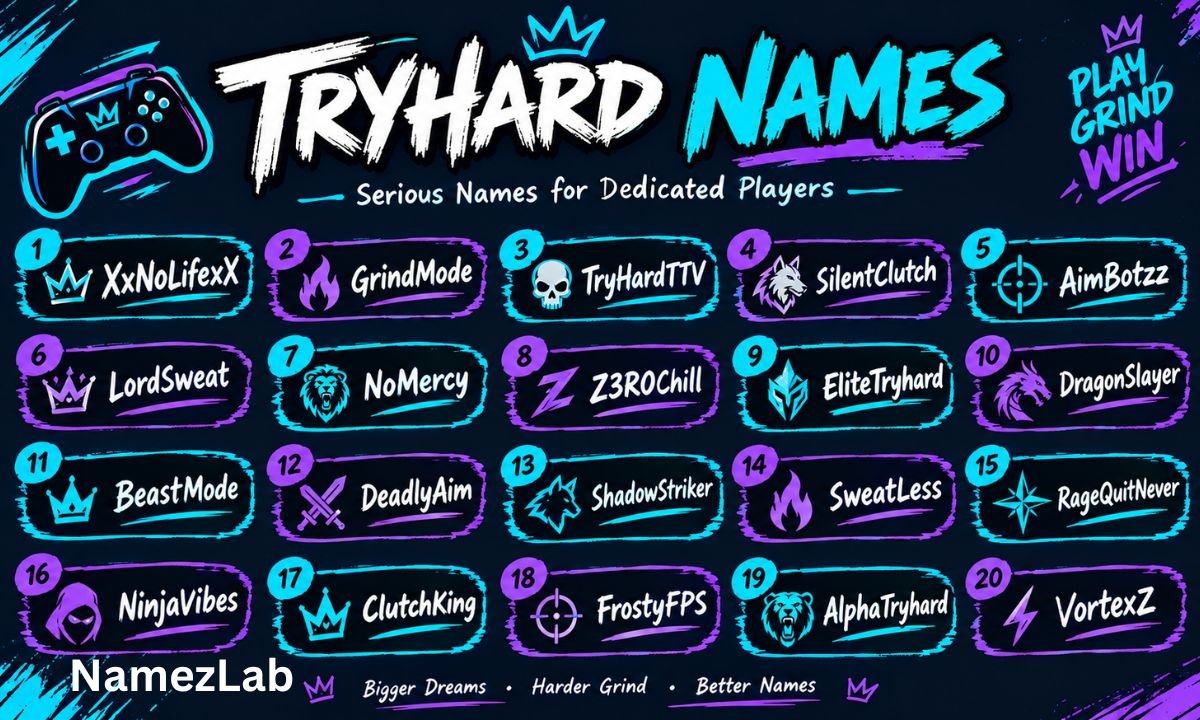 Tryhard Names