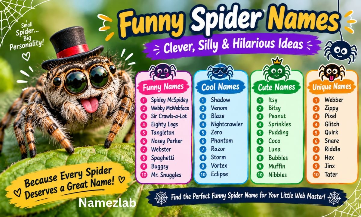 Funny Spider Names