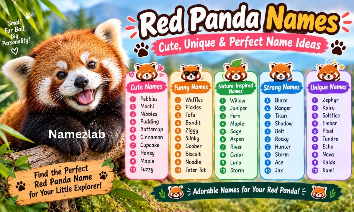 Red Panda Names